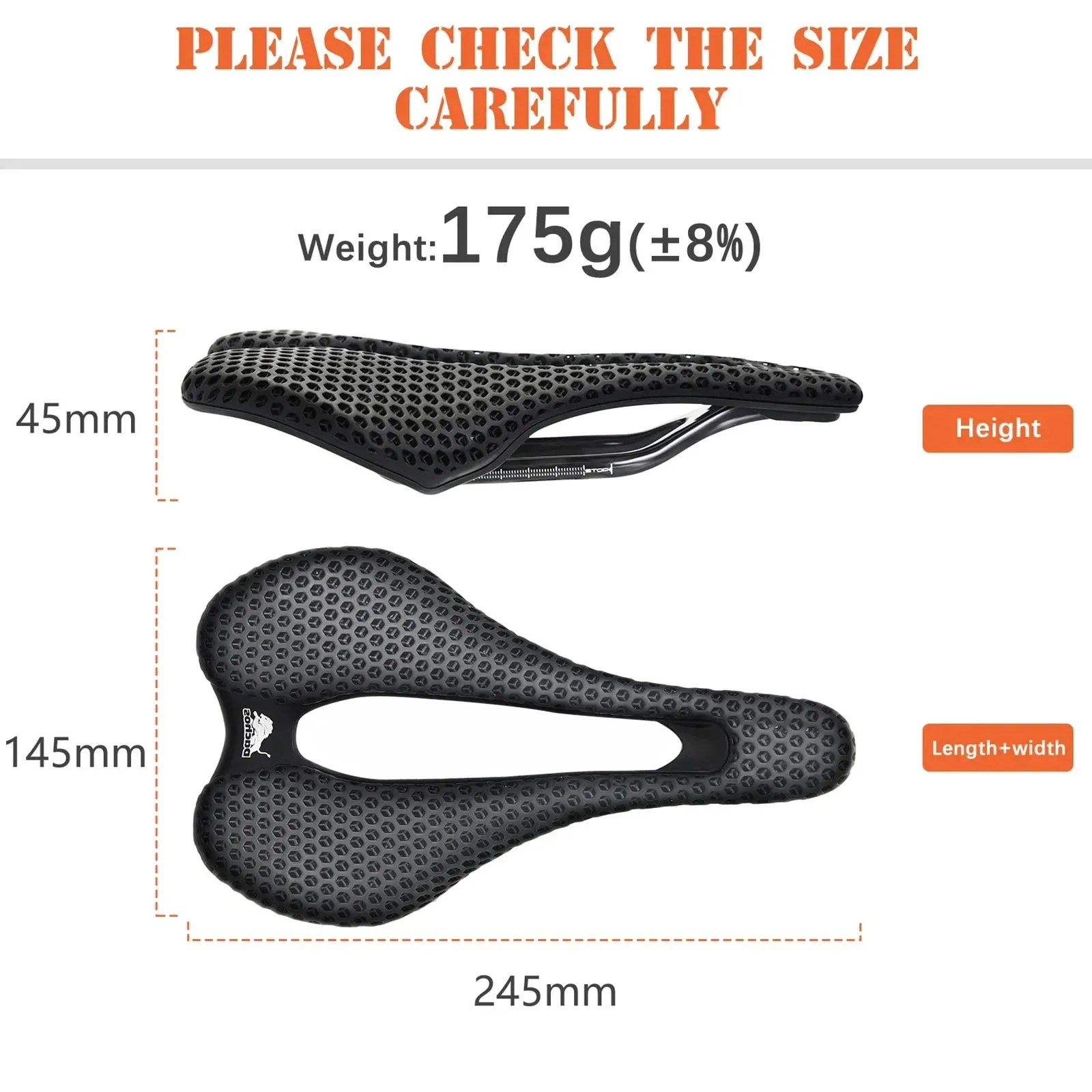 3D Carbon Fiber Bike Saddle