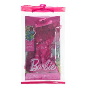 Barbie Fashion Pack with Ruffled Pink Heart Dress & Accessories