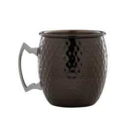 Barrel Gun Metal Mug 55cl/19.25oz Hammered - Pack 1