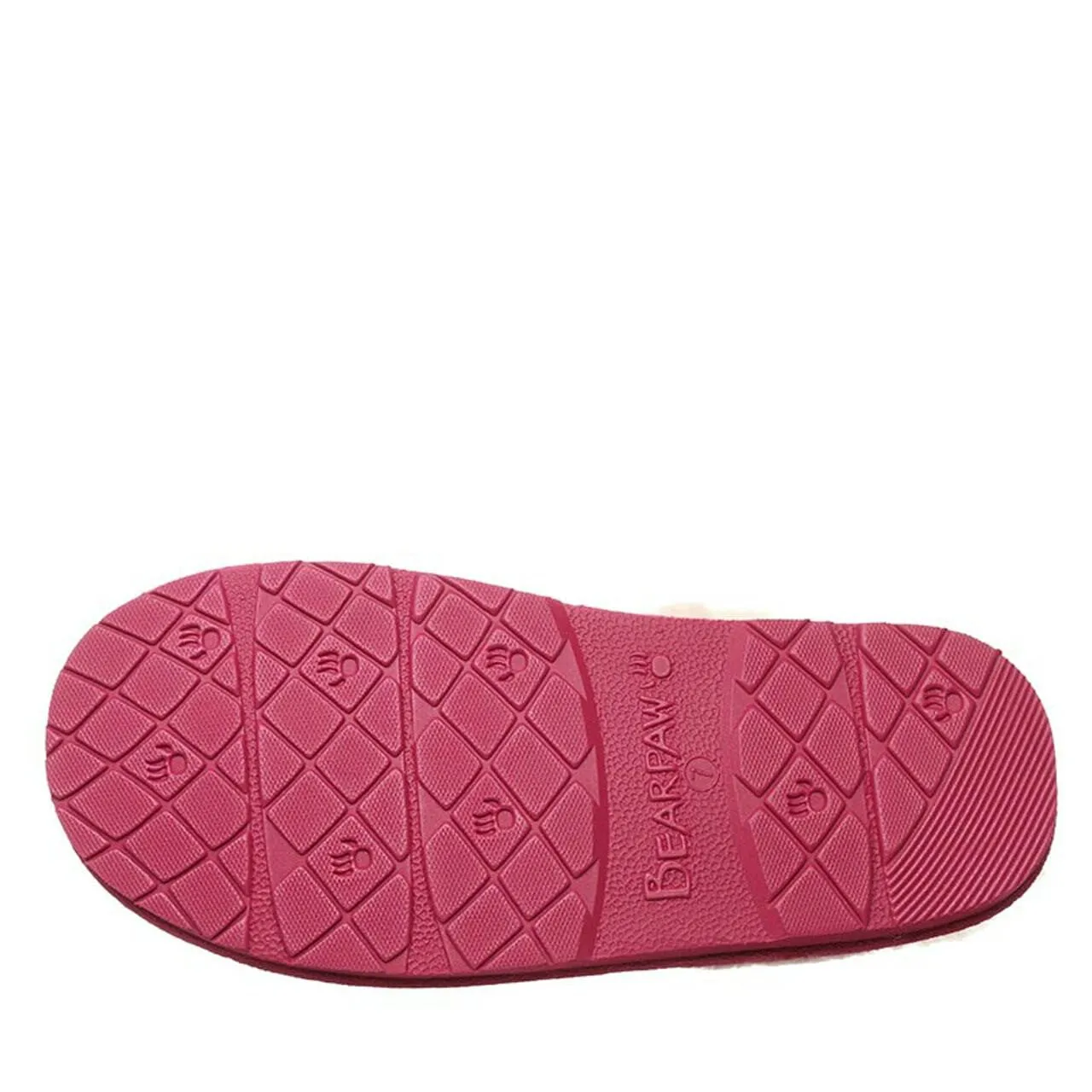 BEARPAW WOMEN'S LOKI SUEDE SLIDE SLIPPER PARTY PINK