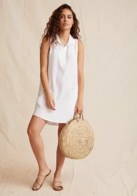 Bella Dahl - Sleeveless A-Line Dress in White