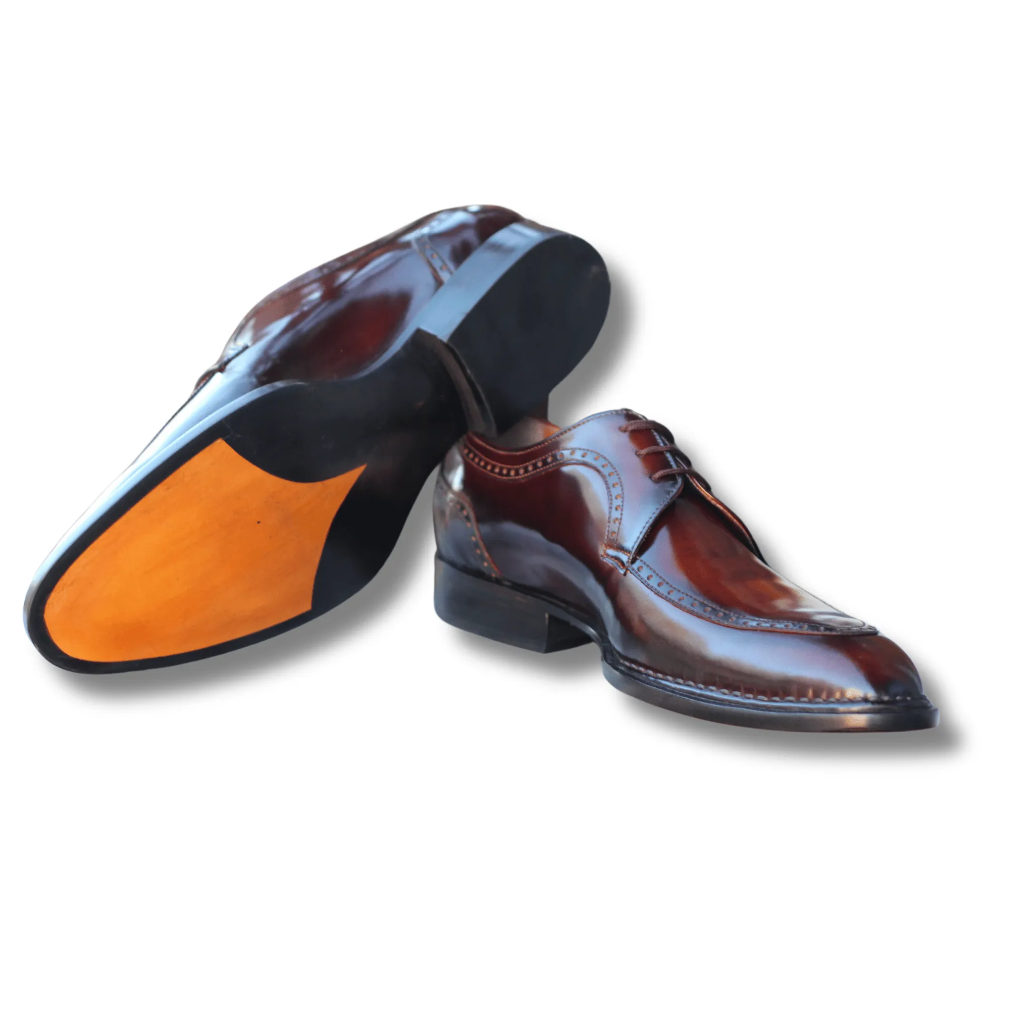 Brown Patent Leather Oxfords with Premium Craftsmanship – Tailored to Your Taste Artisan-Crafted Leather Oxford Shoes Your Impeccable Style Premium Leather Shoes Whole Cut Shoes, for Mens