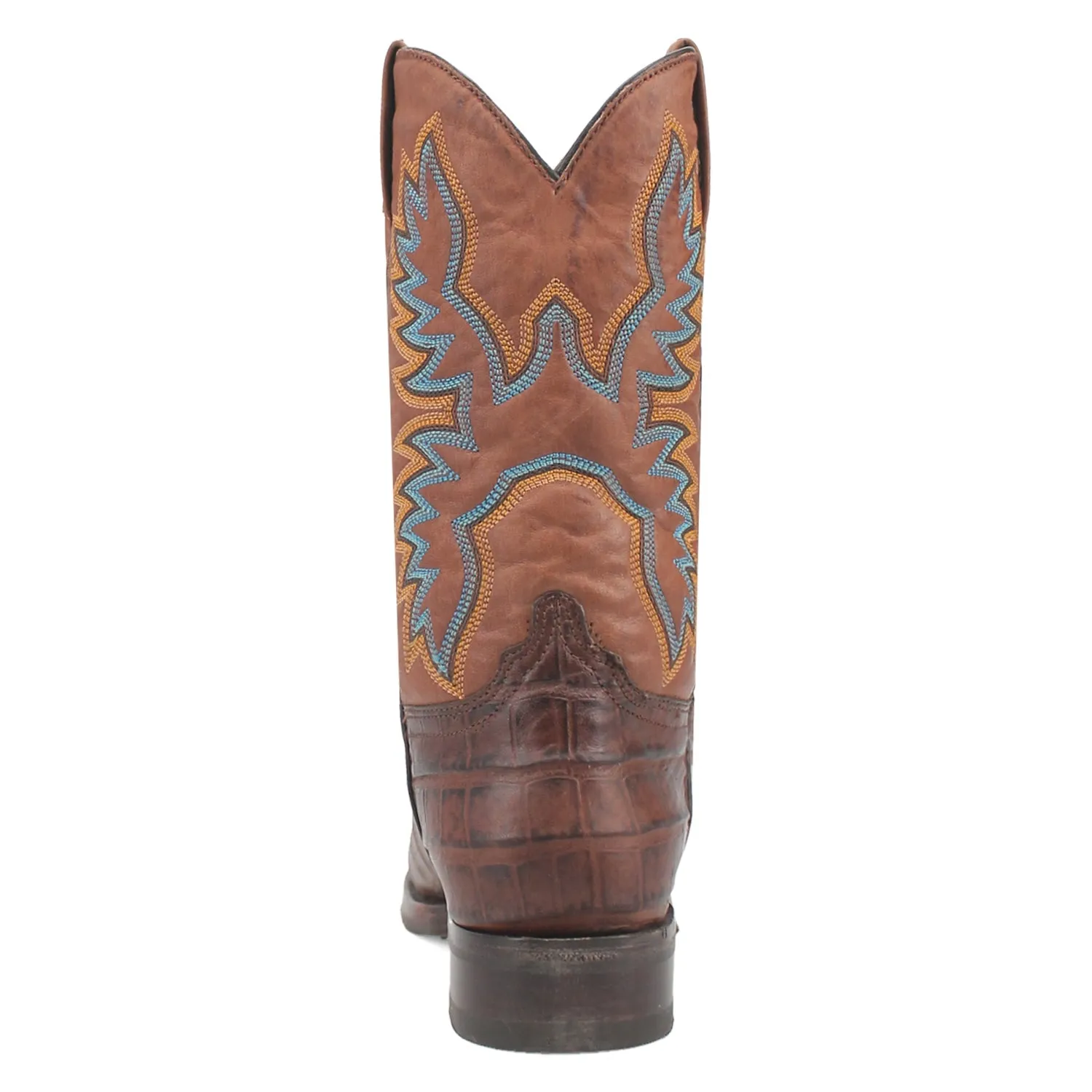 Dingo Mens Trail Boss Brown Leather Cowboy Boots