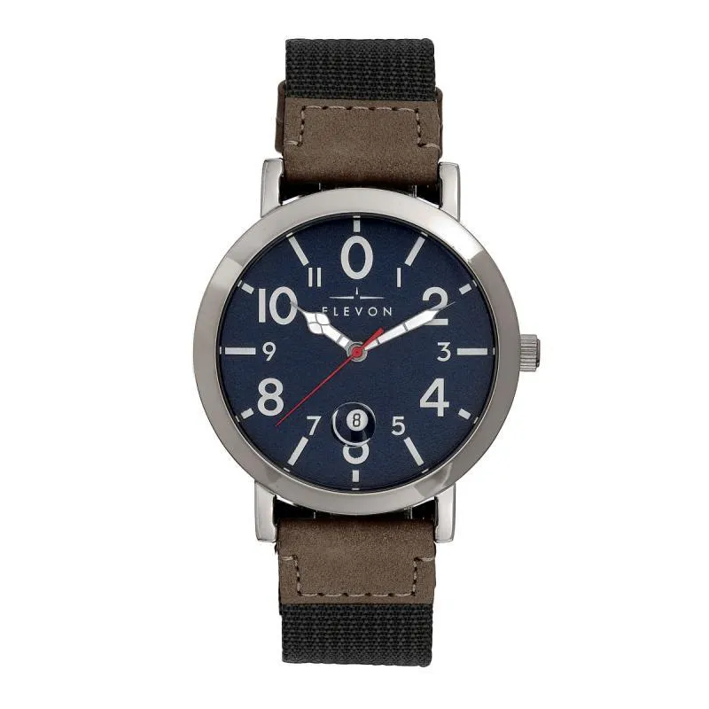 Elevon Mach 5 Canvas-Band Watch w/Date