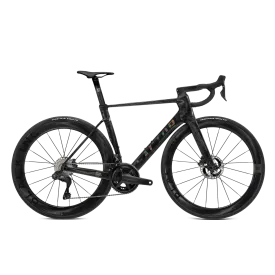 FACTOR OSTRO VAM Road Bike Shimano Ultegra DI2 Black Inc Wheels - Black/Black