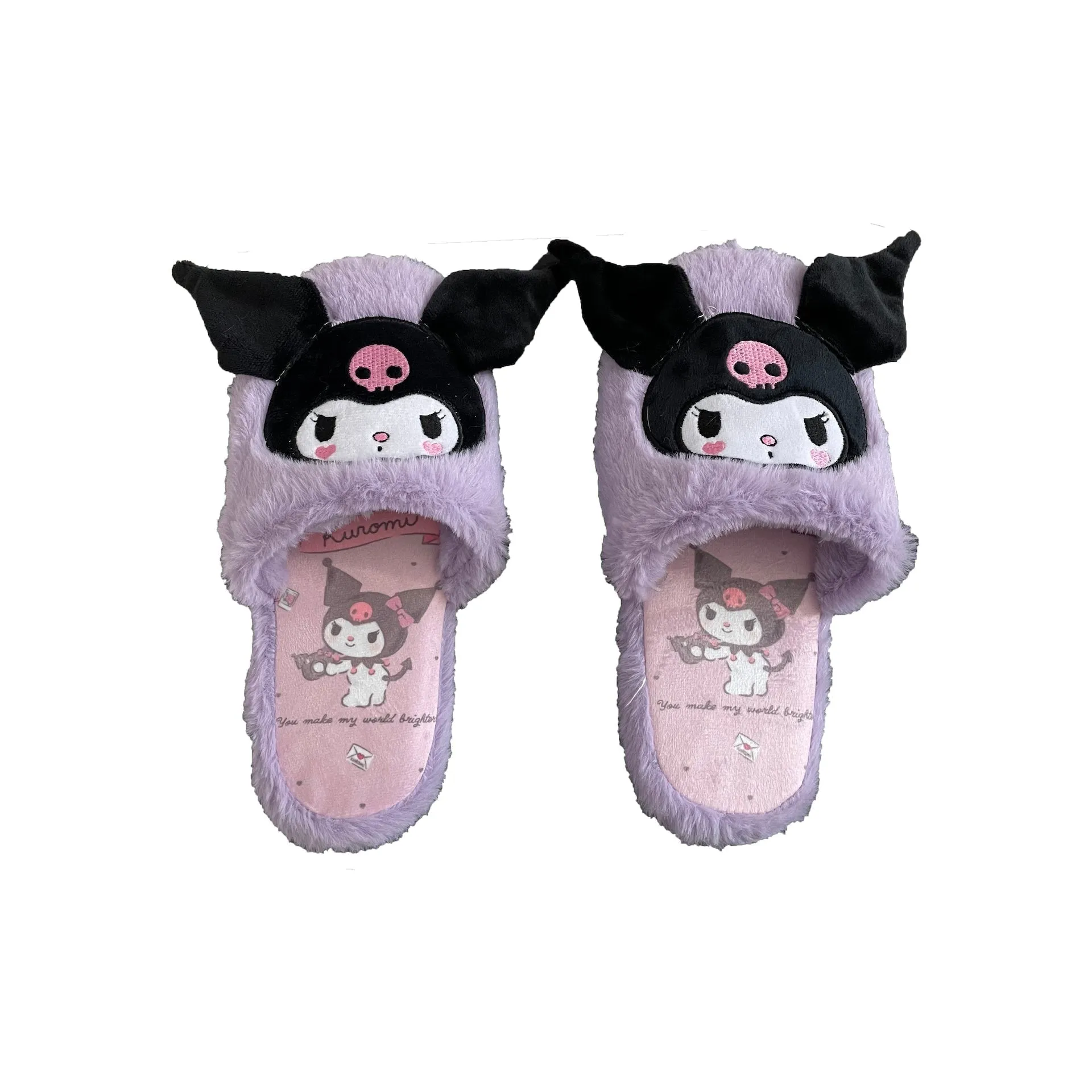 Fuzzy Bunny Pastel Goth Slippers