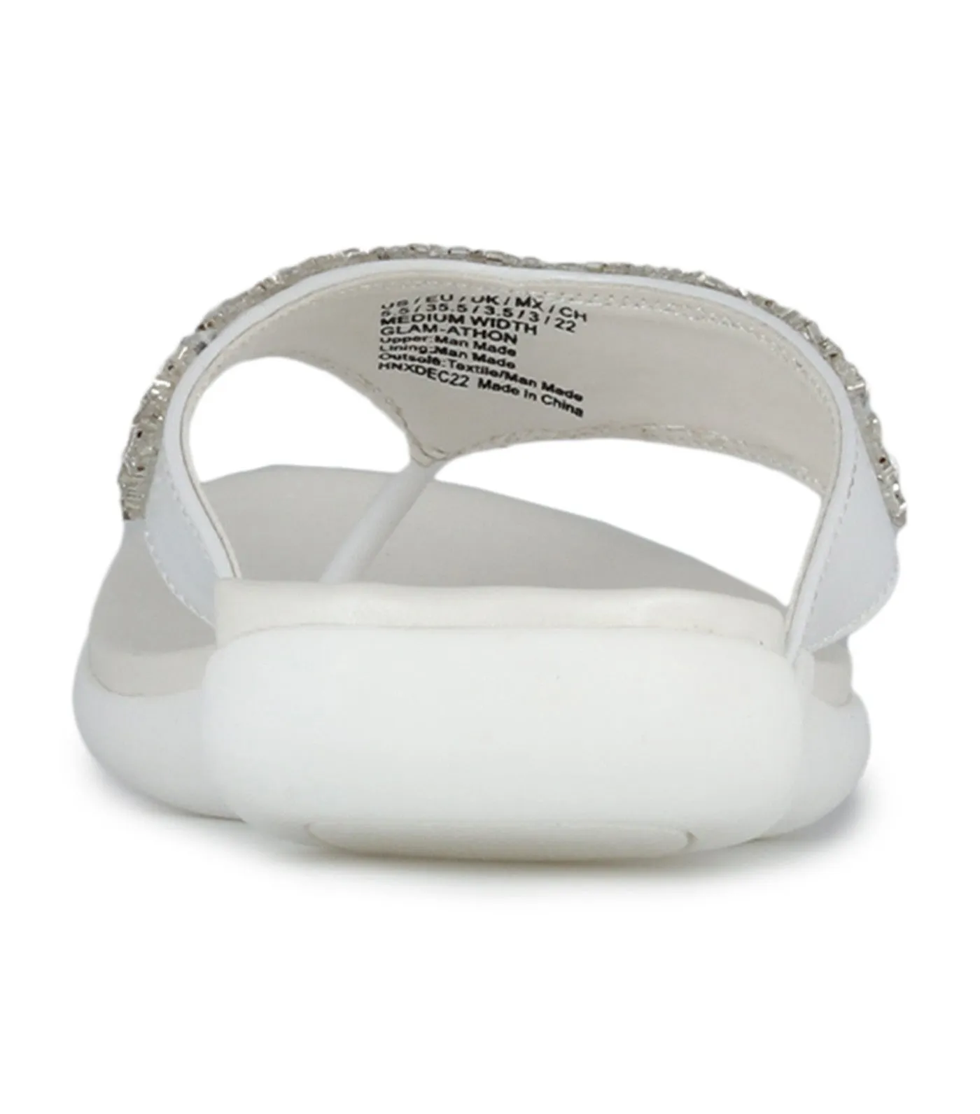 Glam-athon Thong Sandal White