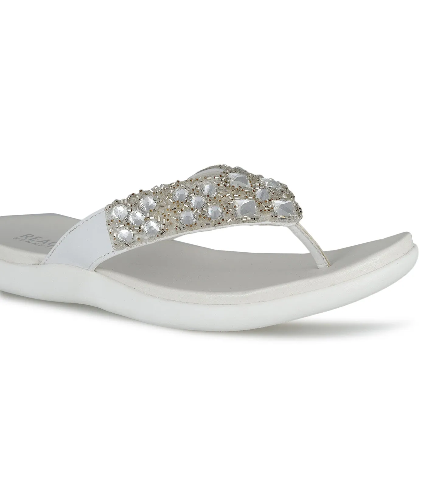 Glam-athon Thong Sandal White