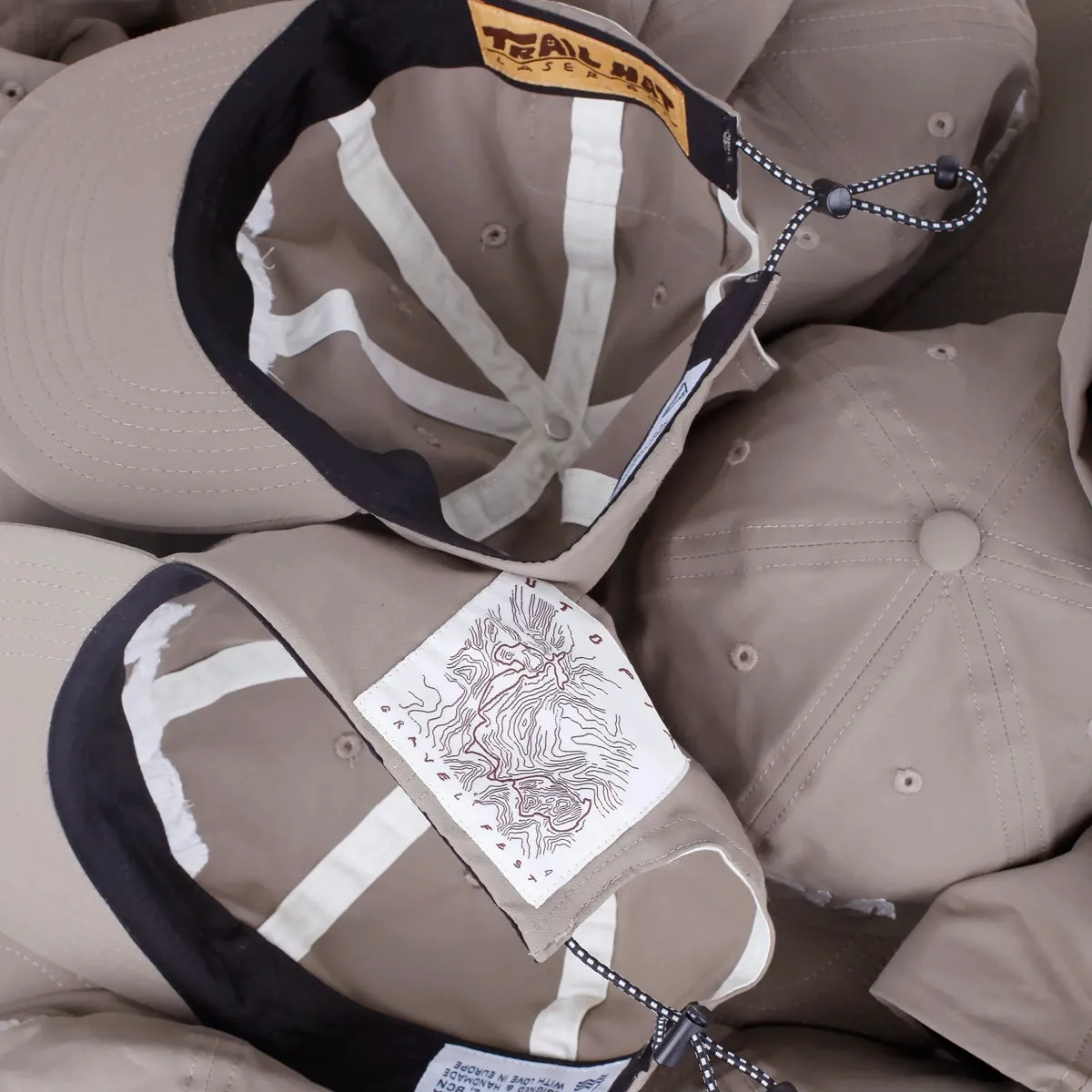 LASER Utopia 6 Panel Trail Hat - Sand