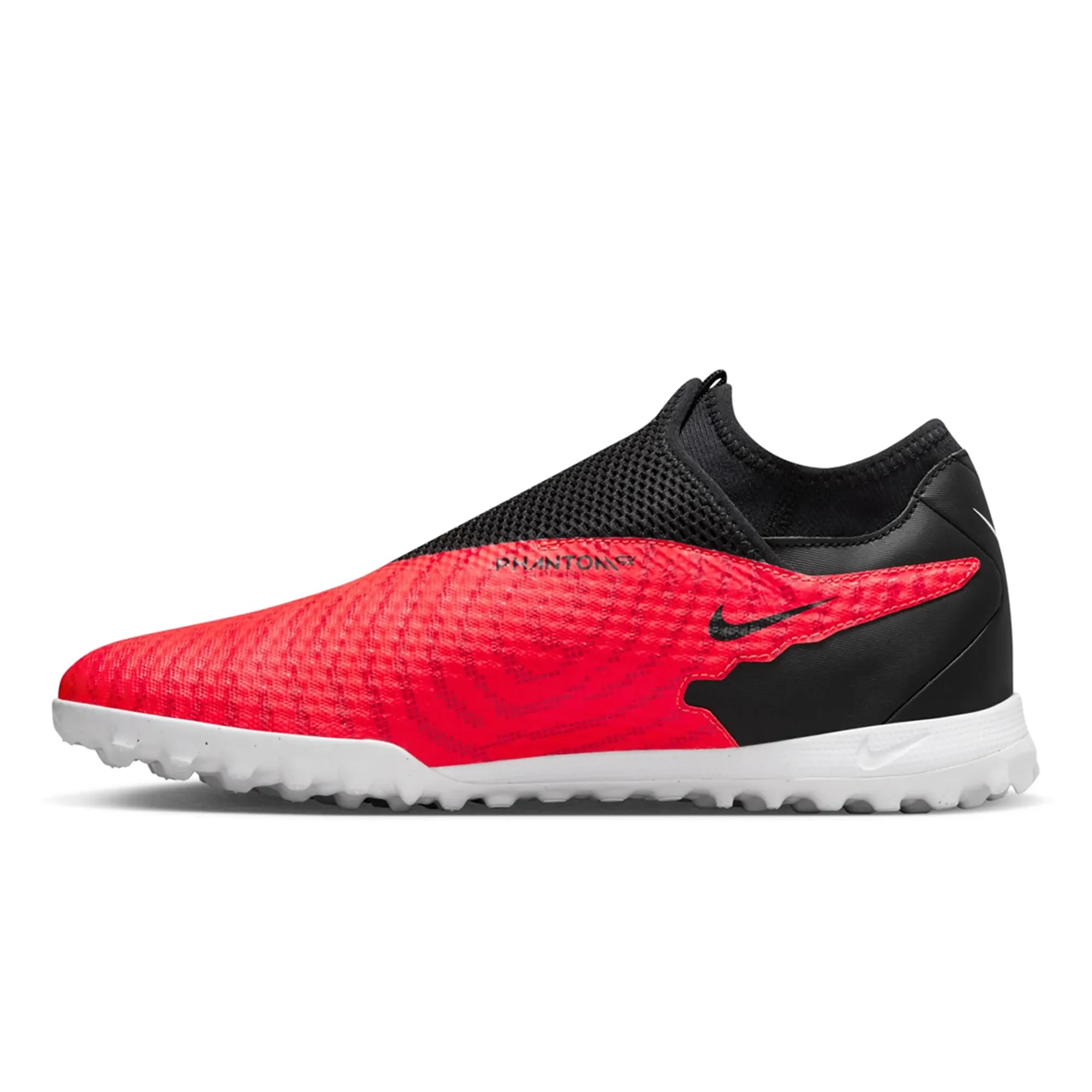 Nike Phantom GX Academy DF Turf Soccer Shoes (Bright Crimson/Black-White)