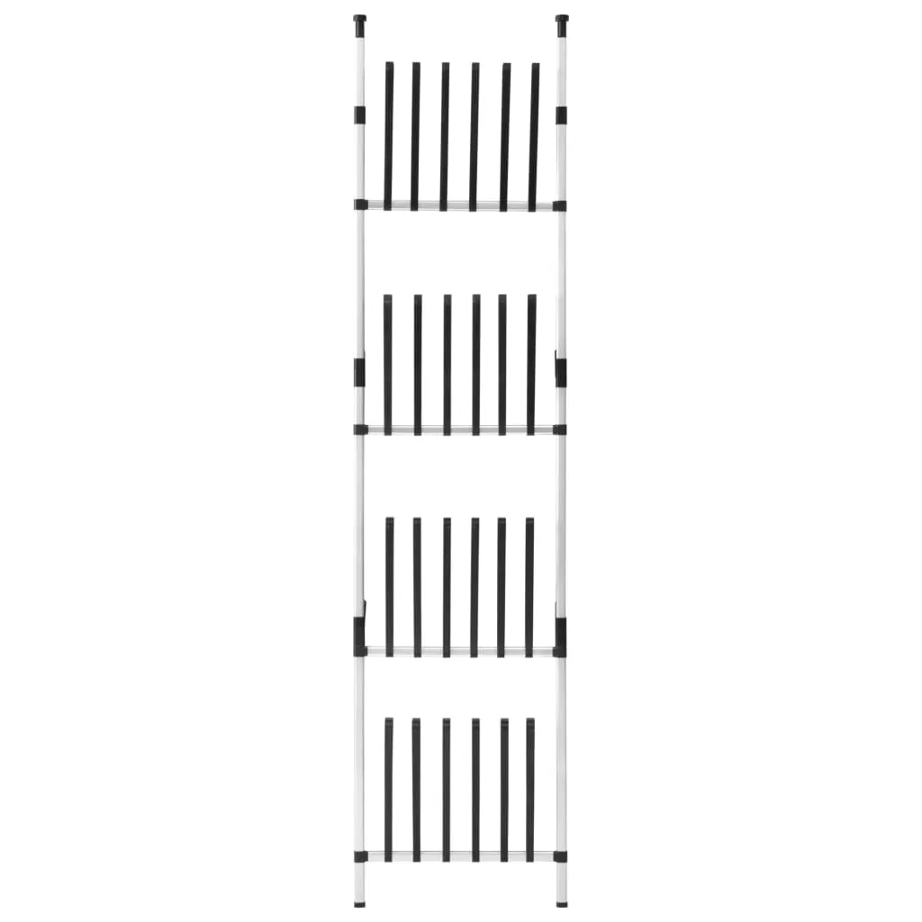 Telescopic Boot Rack with Rods Aluminium