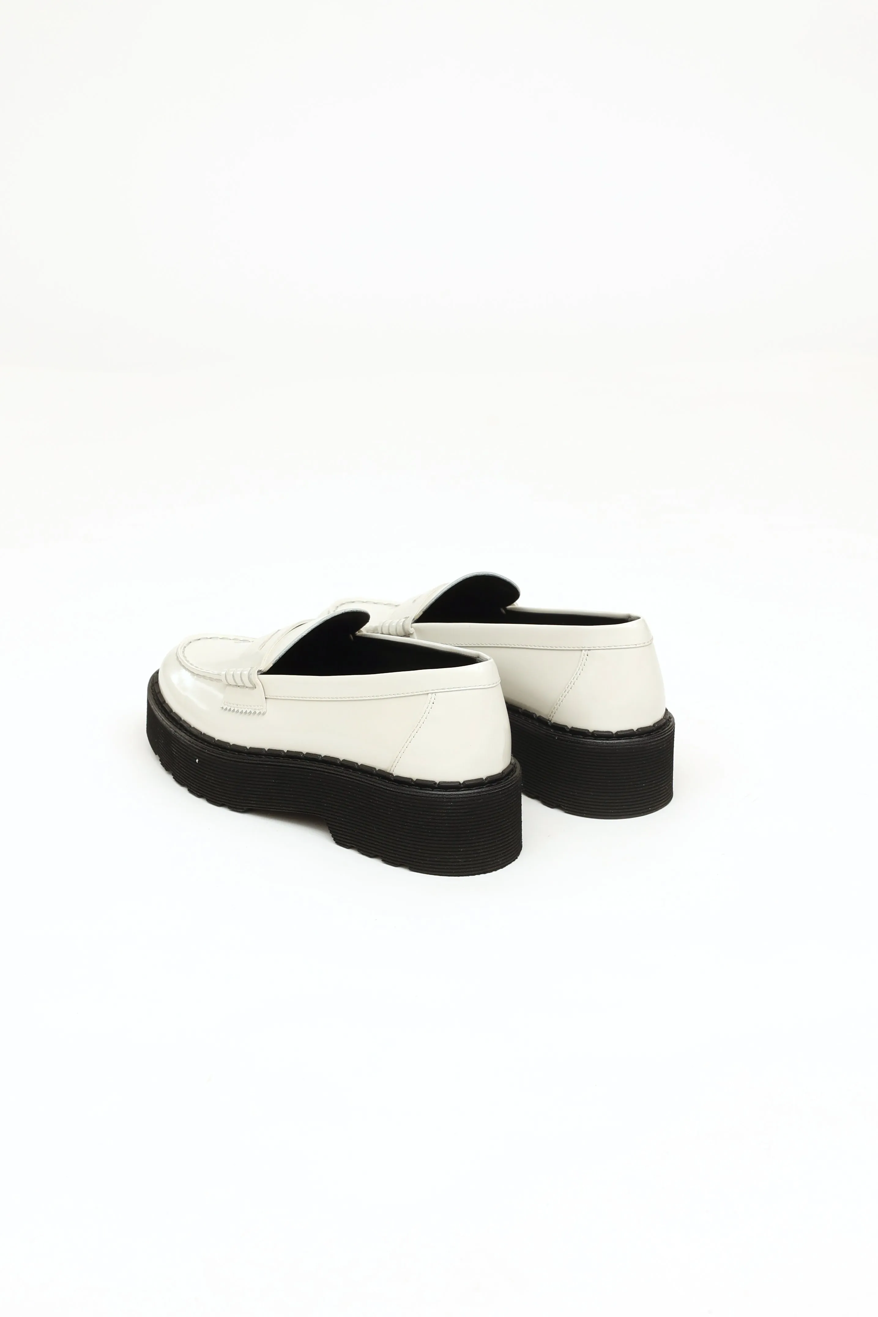 White Carrarmato Platform Loafers